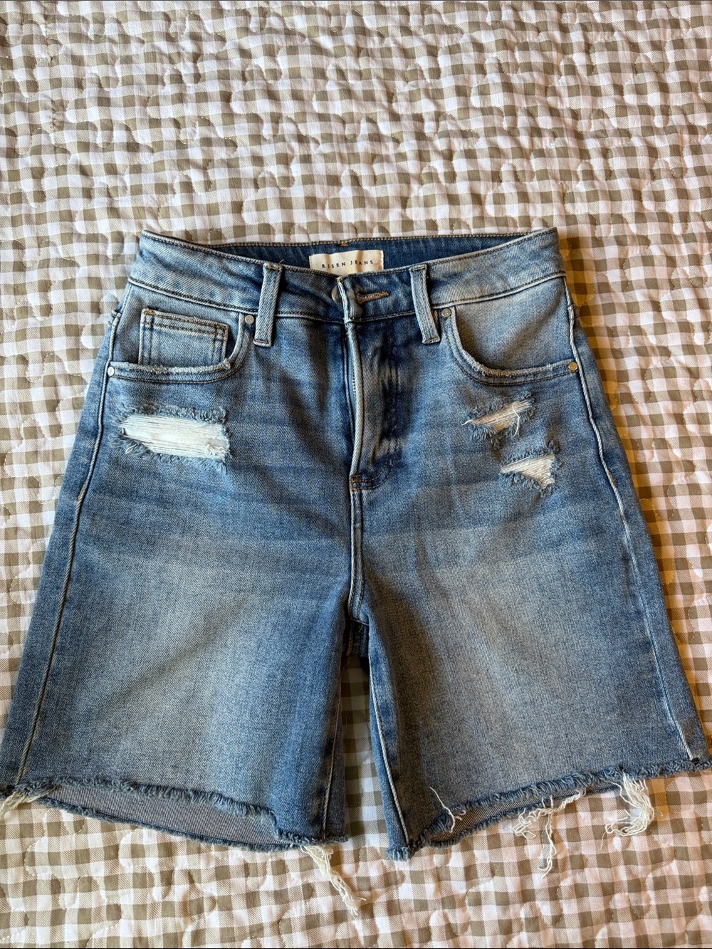 Risen Los Angeles Light Blue Distressed Jean Shorts - size small NWT
